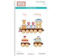 Stamperia - Cutting Dies for Scrapbooking, Albums, Card Making, Bullet Journalling and More, Create Decorations with Natural Elements, Perfect for Crafts and Gifting (Candy Christmas) (Train)