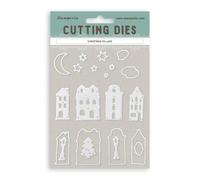 Stamperia - Cutting Dies for Scrapbooking, Albums, Cards, Bullet Journals and More, Perfect for Crafts and Gifting (A6) (Christmas Village)