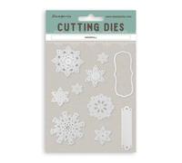 Stamperia - Cutting Dies for Scrapbooking, Albums, Cards, Bullet Journals and More, Perfect for Crafts and Gifting (A6) (Christmas Snowfall)