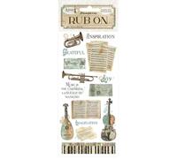 Stamperia DFLRB124 Rub-on, surtido, talla única