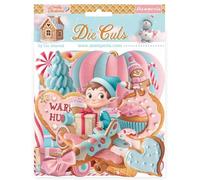 Stamperia - Die Cuts for Scrapbooking, Albums, Card Making, Bullet Journalling and More, Laser Cut Cardboard Shapes, Easy to Glue, Perfect for Hobbies, Crafts, and Gifting (Candy Christmas) (Assorted)