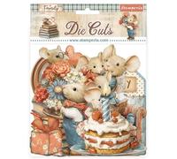 Stamperia - Die Cuts for Scrapbooks, Albums, Cards, Bullet Journals and More, Laser Cut Cardboard Shapes, Easy to Glue, Perfect for Hobbies, Crafts, and Gifting (Family) (Assorted)