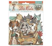Stamperia - Die Cuts for Scrapbooks, Albums, Cards, Bullet Journals and More, Laser Cut Cardboard Shapes, Easy to Glue, Perfect for Hobbies, Crafts, and Gifting (Furry Friends) (Assorted)