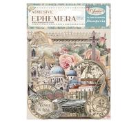 Stamperia - Ephemera for Scrapbooking, Albums, Card Making, Bullet Journalling and More, Adhesive Paper Cut Outs, Easy to Apply, Perfect for Hobbies, Crafts, and Gifting (Venice, City of Art)