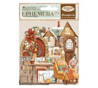 Stamperia - Ephemera for Scrapbooks, Albums, and Bullet Journals, All Around Christmas, Adhesive Paper Cut Outs, Easy to Apply, Perfect for Crafts and Gifting (All You Need for Christmas) (58 Pieces)