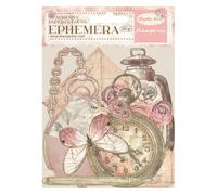 Stamperia - Ephemera for Scrapbookums, Albums, Card Making, Bullet Journalling and More, Adhesive Paper Cut Outs, Easy to Apply, Perfect for Hobbies, Crafts, and Gifting (Shabby Rose) (32 piezas)