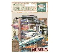 Stamperia - Ephemera for Scrapbookums, Albums, Card Making, Bullet Journalling and More, Adhesive Paper Cut Outs, Easy to Apply, Perfect for Hobbies, Crafts, and Gifting (Art of Travelling)