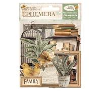 Stamperia - Ephemera for Scrapbookums, Albums, Card Making, Bullet Journalling and More, Adhesive Paper Cut Outs, Easy to Apply, Perfect for Hobbies, Crafts, and Gifting (Golden Harmony) (35 piezas)
