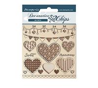 Stamperia - Fichas Decorativas - Corazones Daydream