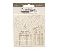 Stamperia Fichas Decorativas, marrón, 14 x 14 x 0,1 cm