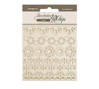 Stamperia Fichas Decorativas, marrón, 14 x 14 x 0,1 cm