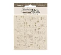 Stamperia - Fichas decorativas para álbumes de recortes, álbumes, tarjetas, diarios y más, formas de tablero cortadas con láser, fáciles de pegar, perfectas para aficiones, manualidades y regalos