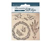 Stamperia - Fichas decorativas Provenza Garland y pájaros