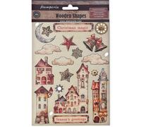 Stamperia Forma de Madera Coloreada A5, Multicolor, Assorted