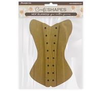 Stamperia - Formas artesanales para álbumes de recortes, álbumes, tarjetas y diarios de balas, decoración con papel y pintura, perfecto para aficiones, manualidades y regalos (corsé de encaje antiguo)