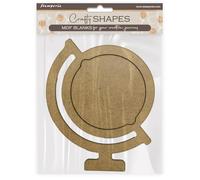 Stamperia - Formas artesanales para álbumes de recortes, álbumes, tarjetas y diarios de balas, decoración con papeles y pintura, perfecto para aficiones, manualidades y regalos (tipo de viaje, globe)