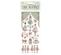 Stamperia - Frote para álbumes de recortes, álbumes, tarjetas, diarios de balas y más, imágenes de transferencia fácil en papel y otras superficies, perfecto para manualidades y regalos (The