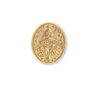 Stamperia - Handle with Oval Seal for Scrapbooks, Albums, Cards, Bullet Journals and More, Sophisticated Alternative to Round Seals, Perfect for Crafts and Gifting (The Owl’s House, Christmas Tree)