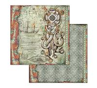 Stamperia Hoja Impresa por Las Dos Caras-Pulpo, Multicolor, 31.5cmX30.5cm