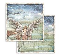 Stamperia Hoja Impresa por Las Dos Caras-Sir Vagabond Alas, Multicolor, 31.5cmX30.5cm