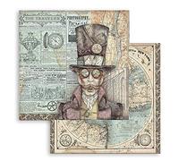 Stamperia Hoja Impresa por Las Dos Caras-Sir Vagabond, Multicolor, 31.5cmX30.5cm