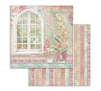 Stamperia Hoja Impresa por Las Dos Caras-Ventana, Papel, Multicolor, 31.5cmX30.5cm