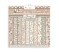 Stamperia International Stamperia-Scrapbooking Pad-You and Me-Backgrounds, blanco, OSFA