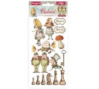 Stamperia International Chipboard Aglomerado-Alice Through The Looking Glass, Varios, 15 x 30 cm
