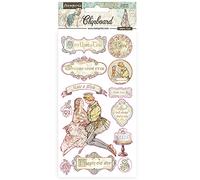 Stamperia International Chipboard-Sleeping Beauty Madera aglomerada - La Bella Durmiente, Varios, 15 x 30 cm