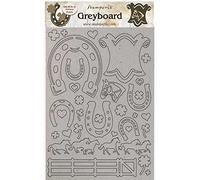 Stamperia International Greyboard-Romantic Horses Horseshoes Herradura, Varios, A4