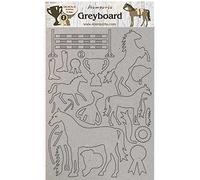Stamperia International Horses Trophy Greyboard-Trofeo romántico de Caballos, Varios, A4