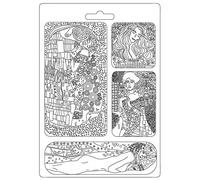 STAMPERIA INTERNATIONAL, KFT K3PTA4515 - Moldes para masterpieces, tamaño A4, varios colores