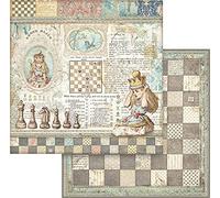 STAMPERIA INTERNATIONAL, KFT Papel lubricante de Doble Cara Queen Alice, Multicolor, 30.5x30.5 cm