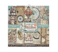 STAMPERIA INTERNATIONAL, KFT papel unidades Sir Vagabond-Bloc de recortes (10 hojas, 20,3 x 20,3 cm), 20.3cmX20.3cm