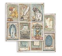 STAMPERIA INTERNATIONAL, KFT Scrapbook-Álbum de Recortes de Doble Cara para Mujer Vagabond Lifestyle Cards, Various, 30,5x30,5 cm