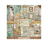 STAMPERIA INTERNATIONAL, KFT Stamperia-Atelier Des Arts - Bloc de recortes (tamaño mini, 20,3 x 20,3 cm), multicolor