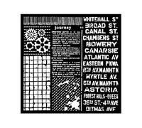 Stamperia International KFT Stamperia - Plantilla para estarcir (18 x 18 cm), diseño de Voyages Fantastiques, color crema