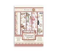 Stamperia Washi-Bloc de Notas (8 Hojas, tamaño A5, Romance para Siempre), Papel, Multicolor