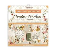 Stamperia International - Mini bloc de recortes - Garden of Promises, SBBS59, blanco, OSFA