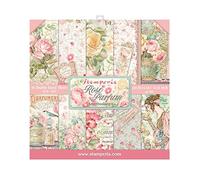 Stamperia International SBBS73 Scrapbooking Small 10 Sheets CM 20, 3x20, 3 (8 x 8") - Perfume de rosa, multicolor, X20, 20,3 x 20,3 cm