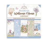 Stamperia International Scrapbooking Pad 10 hojas cm 30,5 x 30,5 (12"x12") - Create Happiness Welcome Home