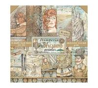 Stamperia International - Scrapbooking Pad - Sir Vagabond - Aviator, SBBXS18, Blanco, OSFA
