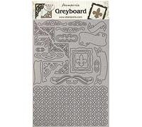 Stamperia International Sleeping Beauty Frames Greyboard-Marcos de Belleza durmiendo, Varios, A4