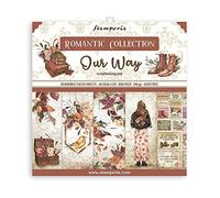 Stamperia International Stamperia-Mini Scrapbooking Pad Our Way, multicolor, 20,3 x 20,3 cm (SBBS64)