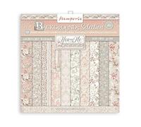 Stamperia International Stamperia-Mini Scrapbooking-You and Me-Backgrounds, blanco, OSFA