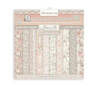 Stamperia International Stamperia-Mini Scrapbooking-You and Me-Backgrounds, blanco, OSFA