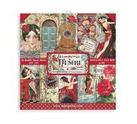 Stamperia International Stamperia-Scrapbooking Pad-Desire, multicolor, 6 x 6 pulgadas