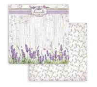 STAMPERIA INTL, KFT (3PL) Scrapbook SBB850 Sheet-Provence Lavender - Papel para scrapbooking, color blanco, OSFA, 7
