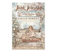 Stamperia - Junk Journal Stickers, Die-Cuts and Backgrounds for Scrapbooks, Albums, Card Making and More, Perfect for Hobbies and Crafts (White Christmas) (Focus Points) (A5)
