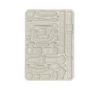 Stamperia KACMA548 Molde de silicona A5, gris, 14,8 x 21 x 1,1 cm